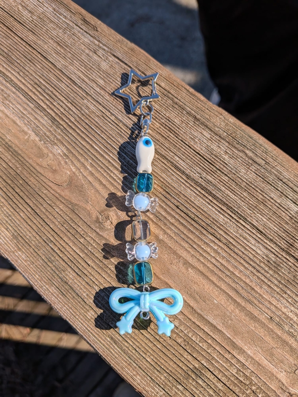 Handmade Beaded Keychain Charm